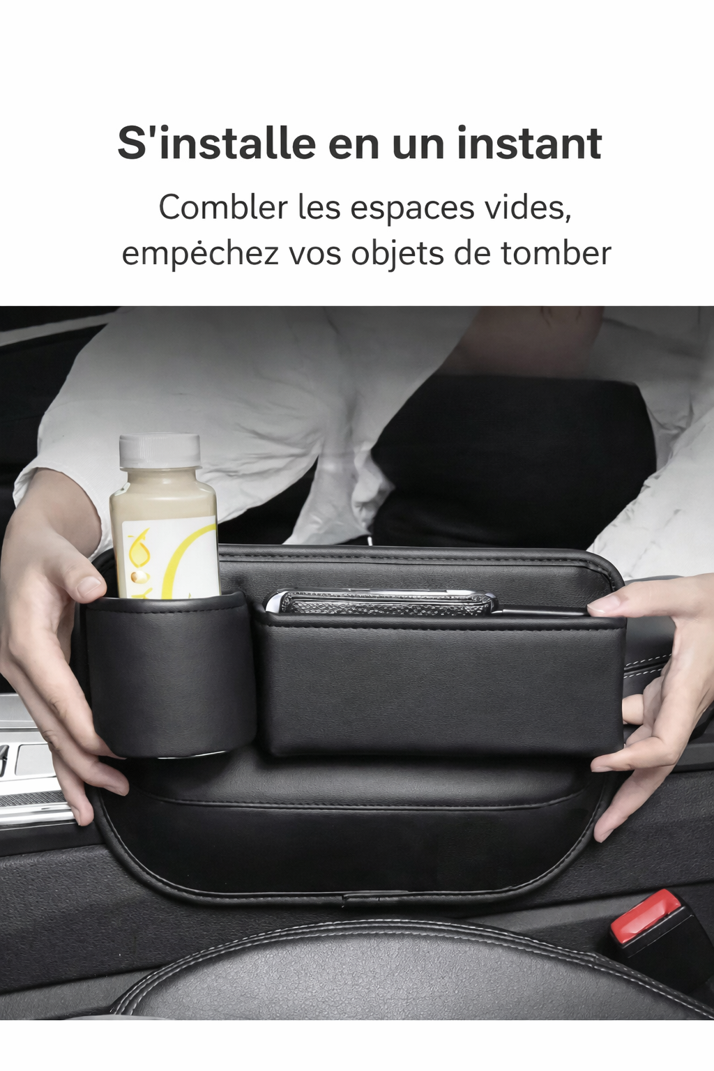 Organisateur de siège voiture – Fini le téléphone et les clés perdus